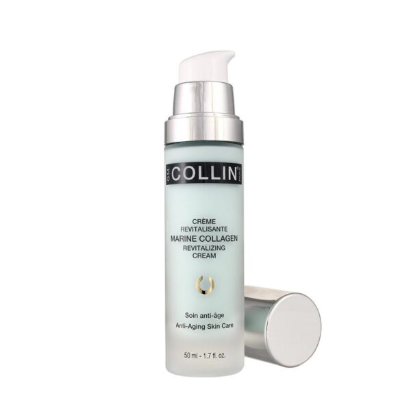 A bottle of collin 's hyaluronic acid serum